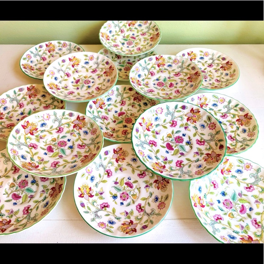 10 Royal Doulton Haddon Hall Tea ☕️ Cup Plates